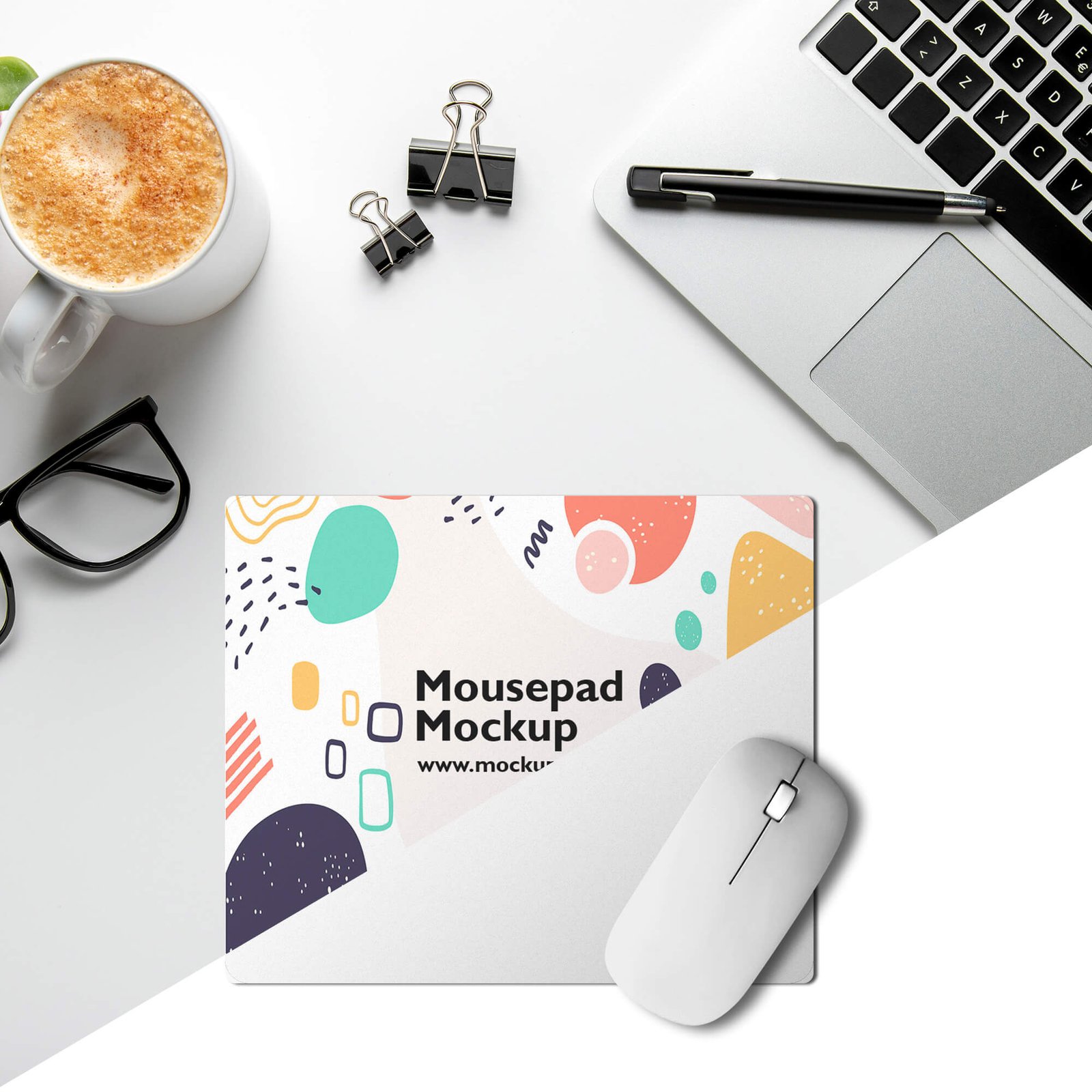 Editable Free Mousepad Mockup PSD Template
