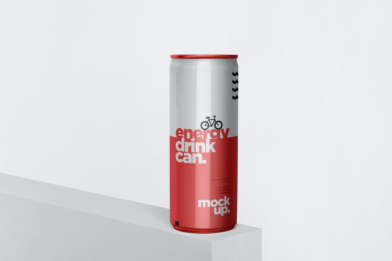 Energy Drink Can Mock-Up - 250 ml