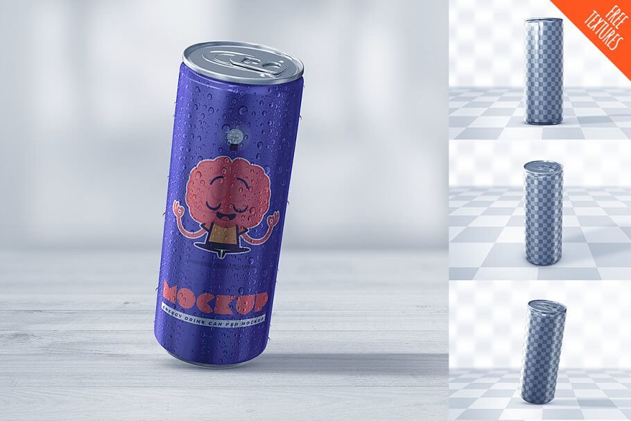 Energy Drink Can Mockup (2)
