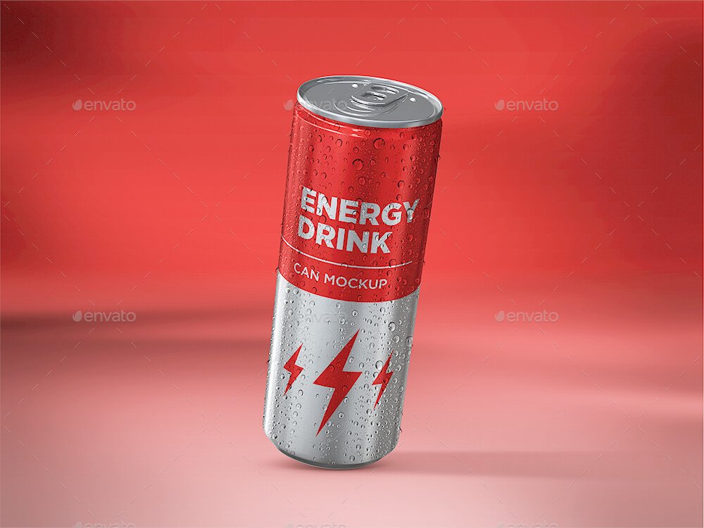 Energy Drink Can Mockup vol.2