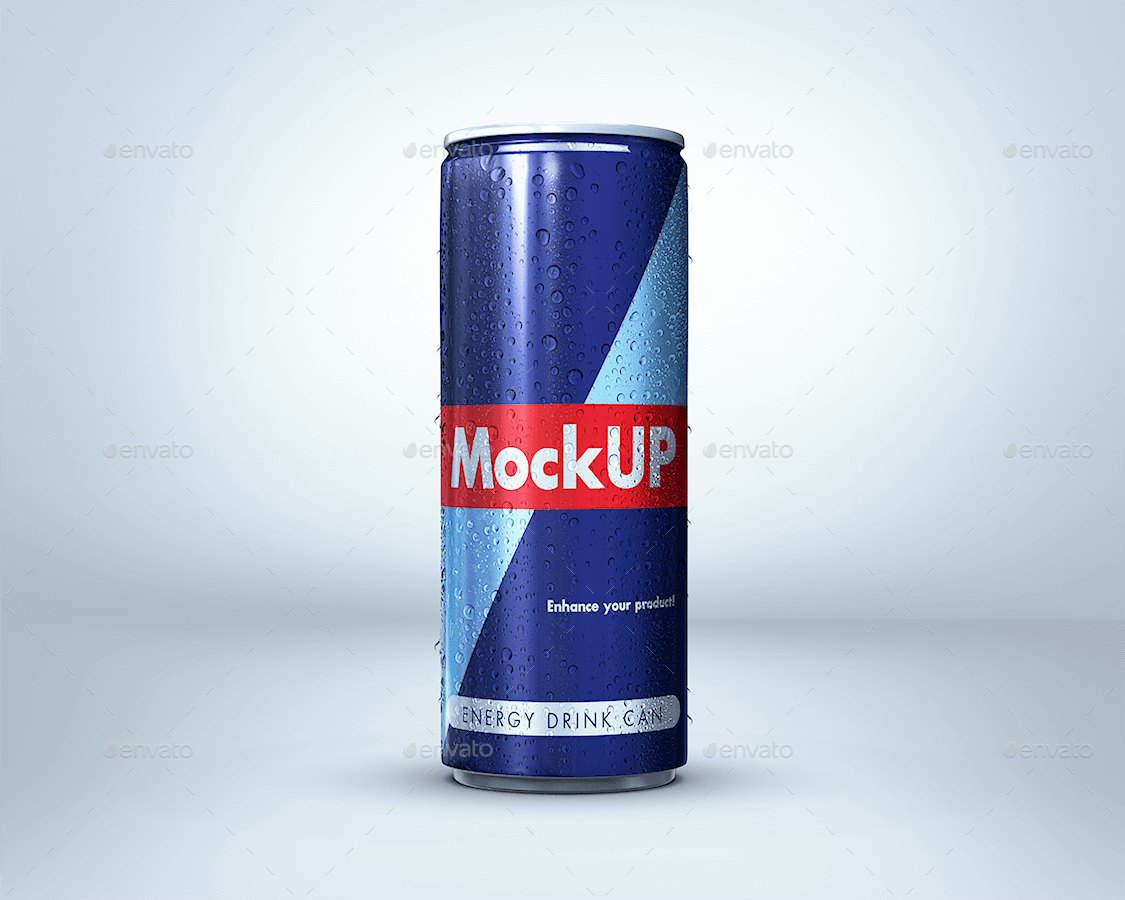 Energy Drink Can Mockup