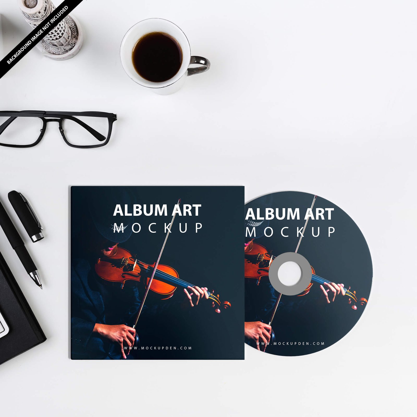 Free Album Art Mockup PSD Template