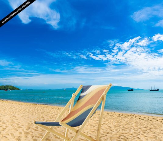 Free Beach Chair Mockups PSD Template