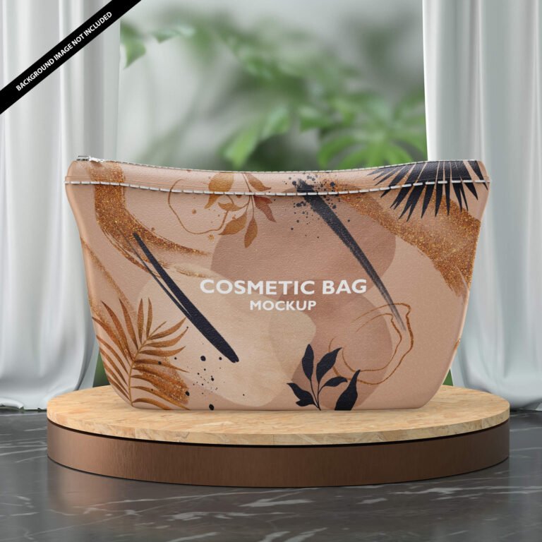 Free Cosmetic Bag Mockup PSD Template