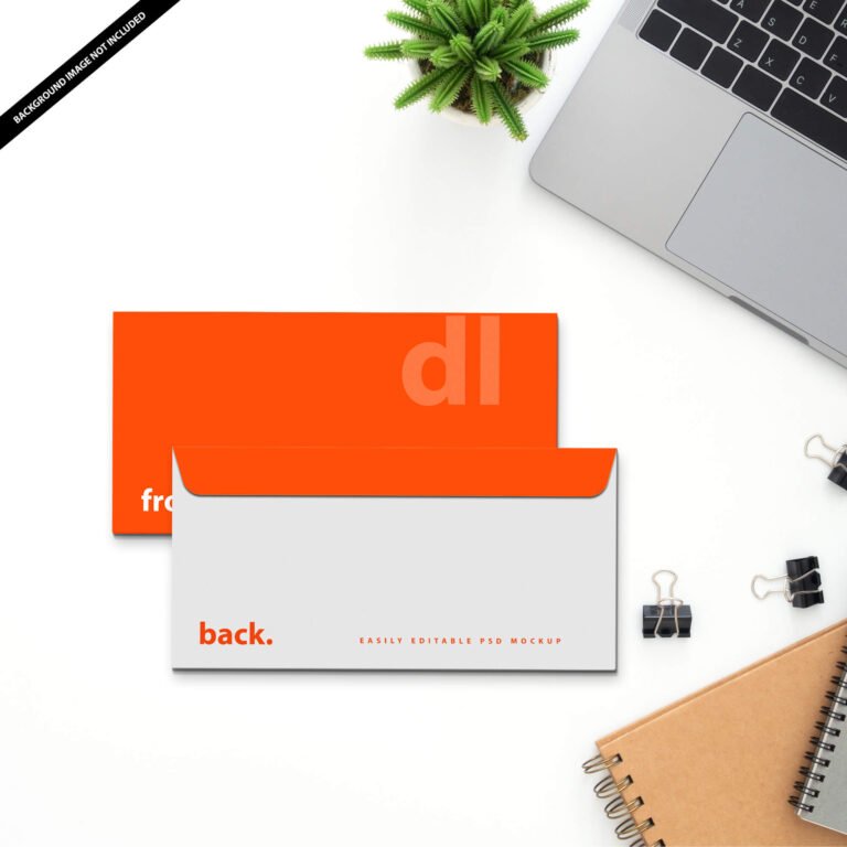 Free DL Envelope Mockup PSD Template