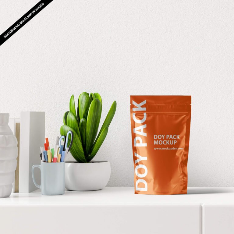 Free Doy Pack Mockup PSD Template