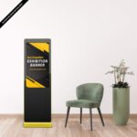 Free Exhibition Banner Mockup PSD Template