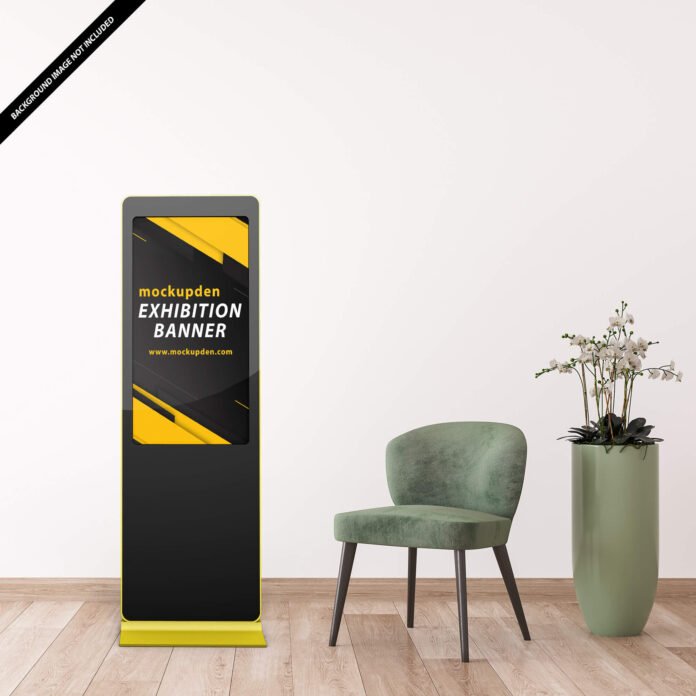 Download Free Exhibition Banner Mockup PSD Template - Mockup Den