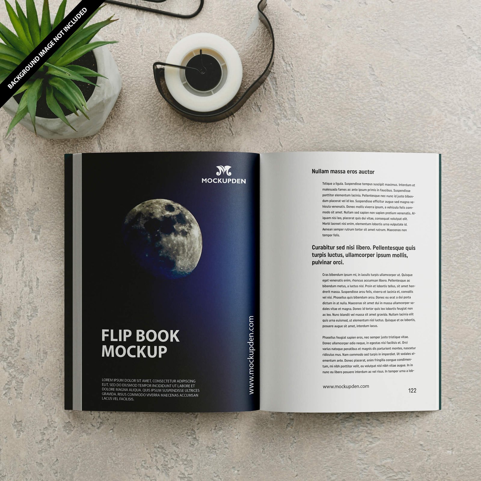 Free Flip Book Mockup PSD Template