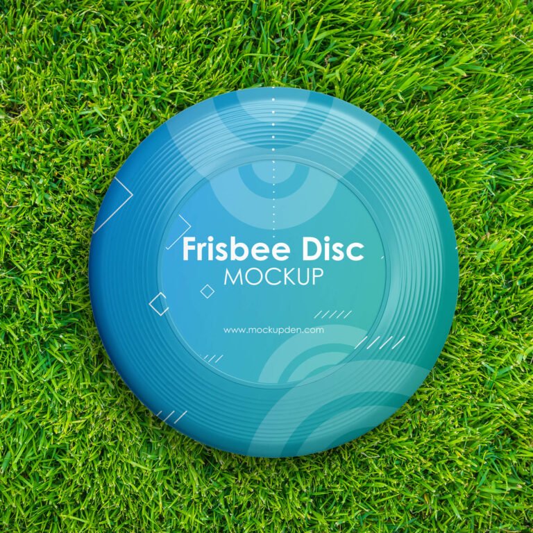 Free Frisbee Disc Mockup PSD Template