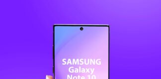 Free Galaxy Note 10 in Hand Mockup PSD Template