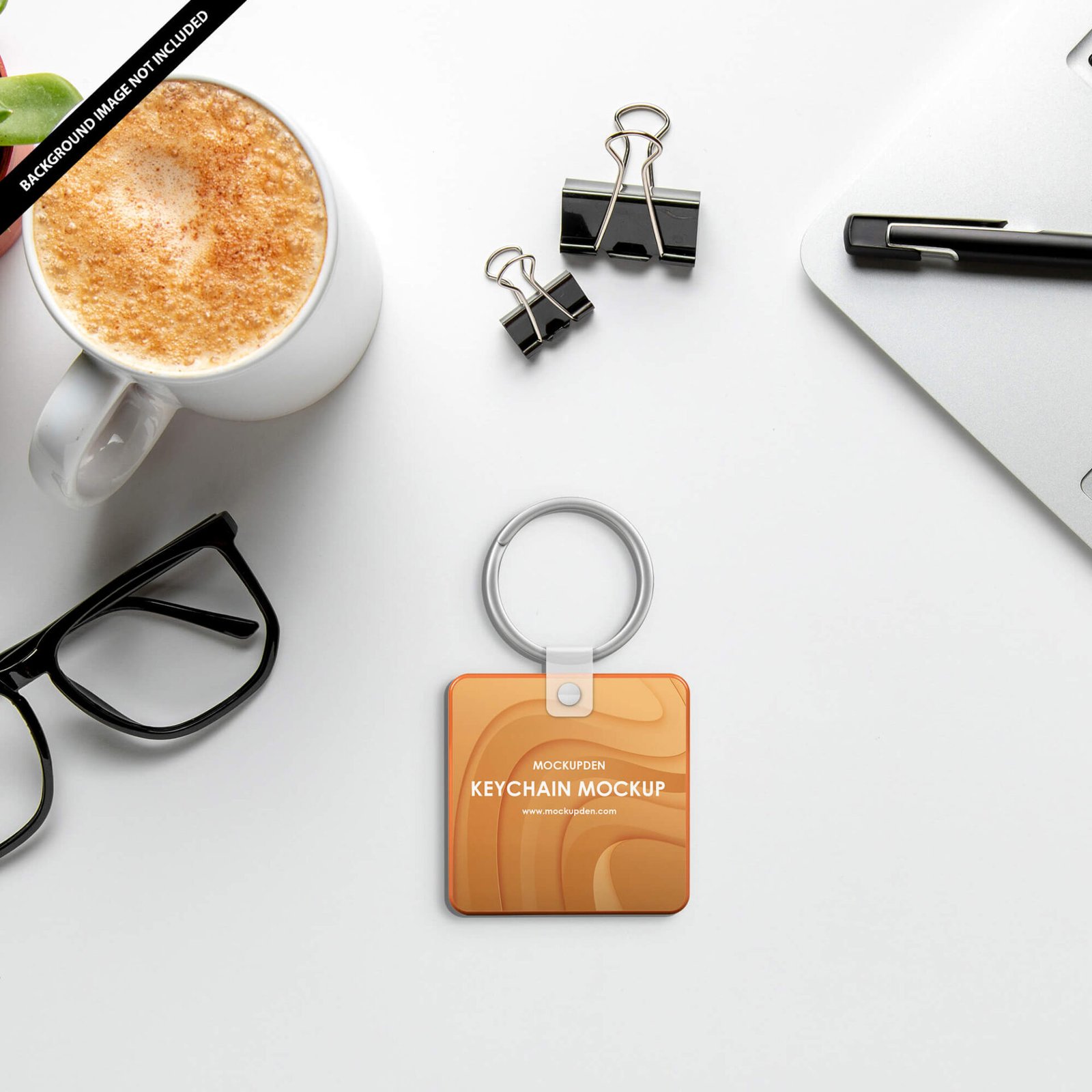 Download Free Keychain Mockup PSD Template - Mockup Den