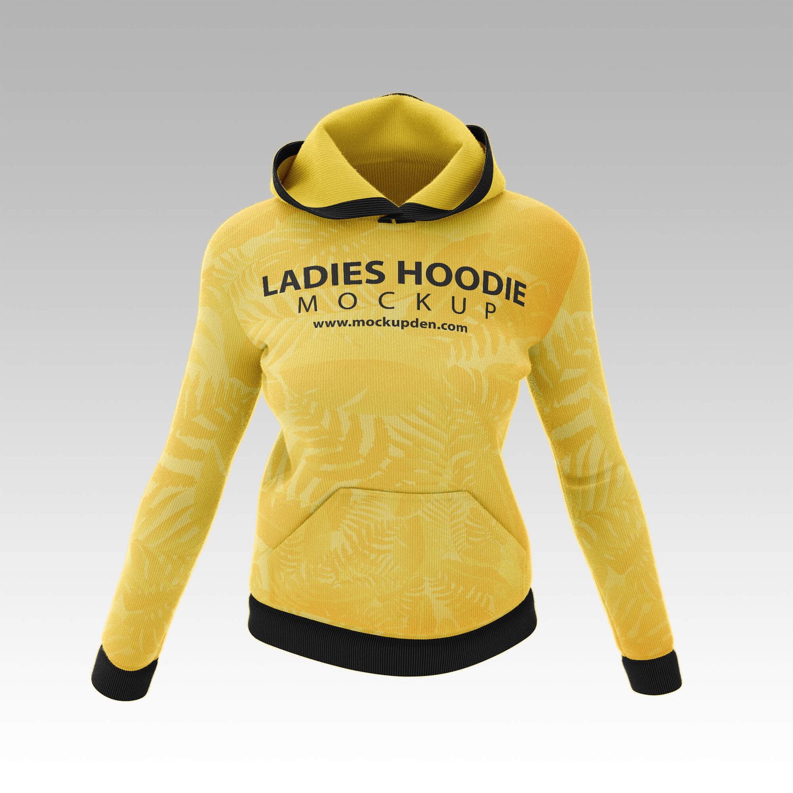 Download Free Ladies Hoodie Mockup PSD Template - Mockup Den
