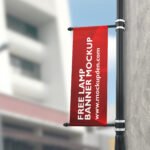 Free Lamp Banner Mockup PSD Template
