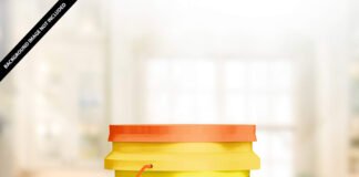Free Paint Bucket Mockup PSD Template
