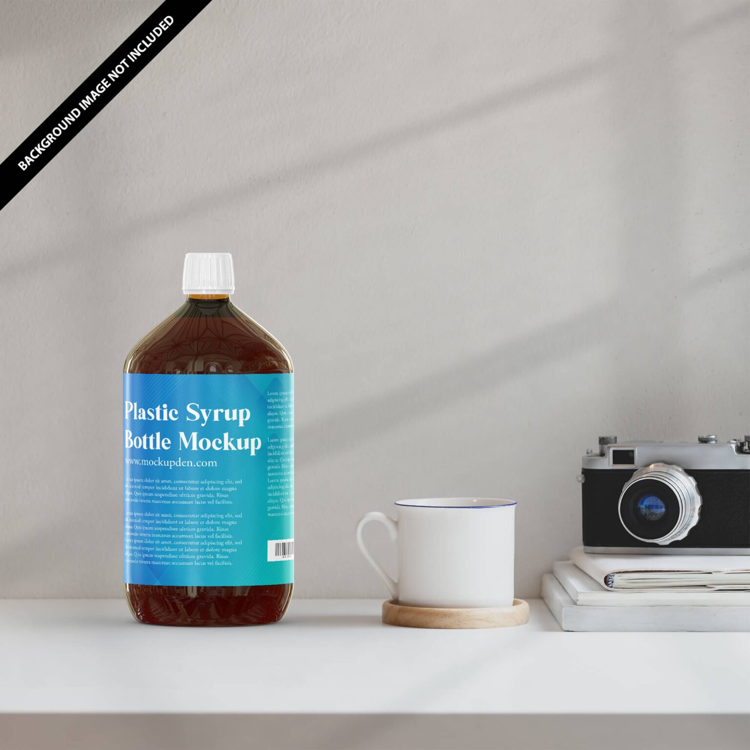 Download Free Plastic Syrup Bottle Mockup - Mockup Den