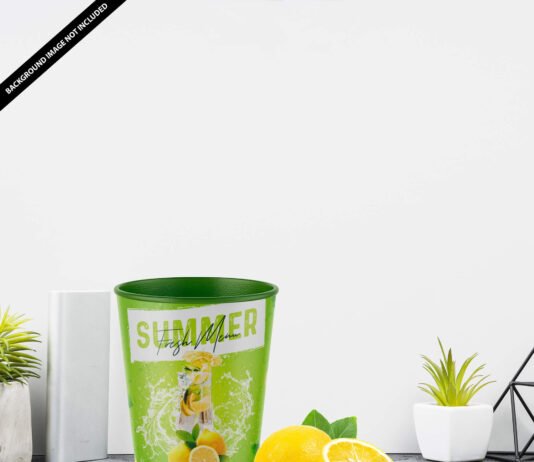 Free Soda Cup Mockup PSD Template