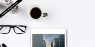 Free Tablet Screen Mockup PSD Template