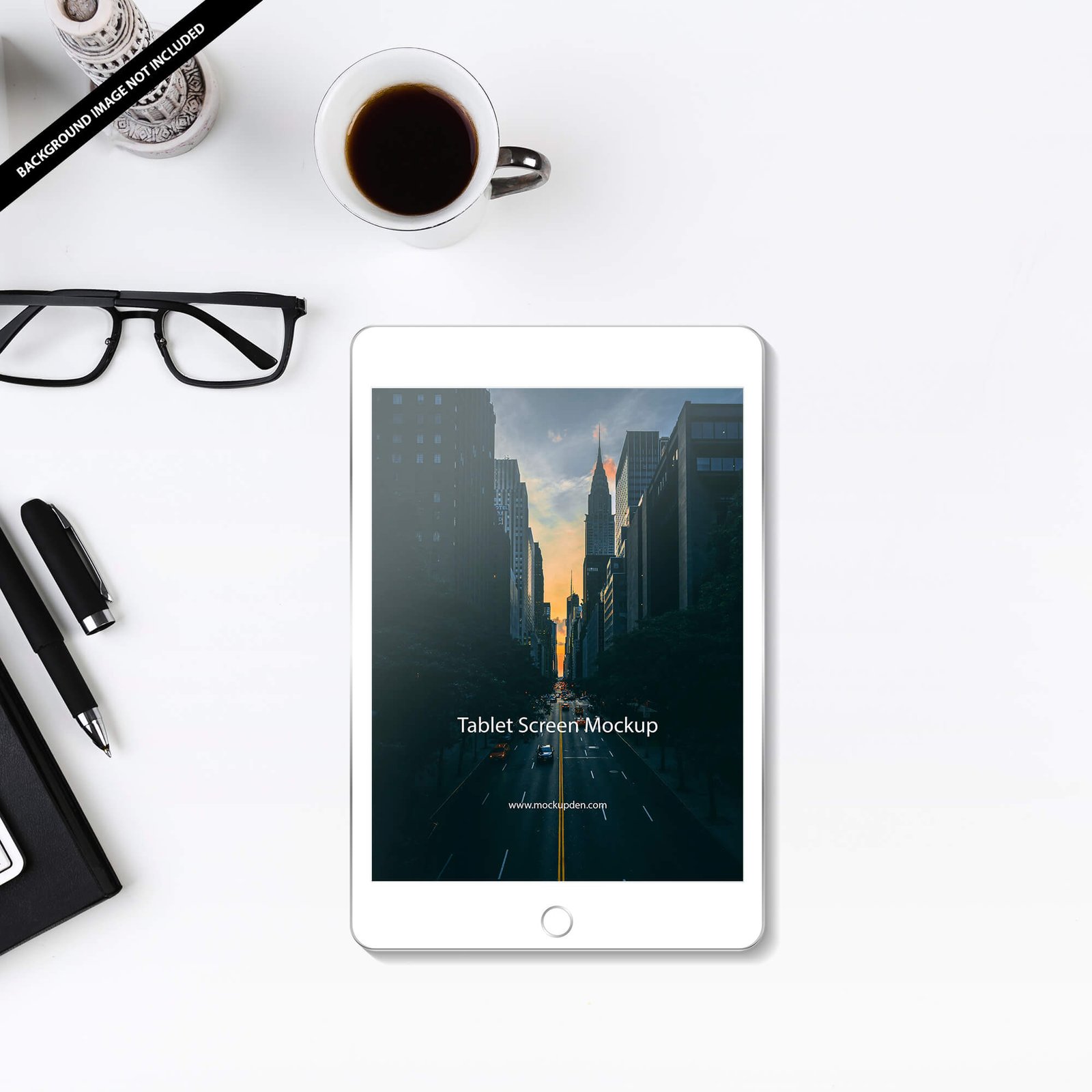 Free Tablet Screen Mockup PSD Template