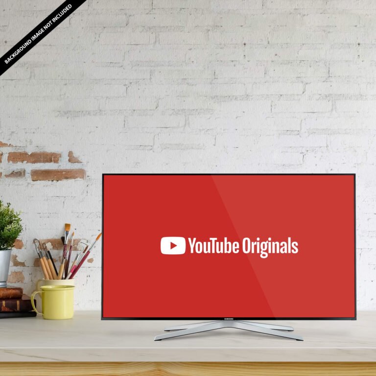 Free YouTube Page Mockup PSD Template