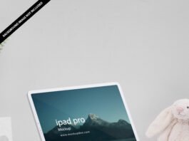 Free iPad Pro Mockup PSD Template