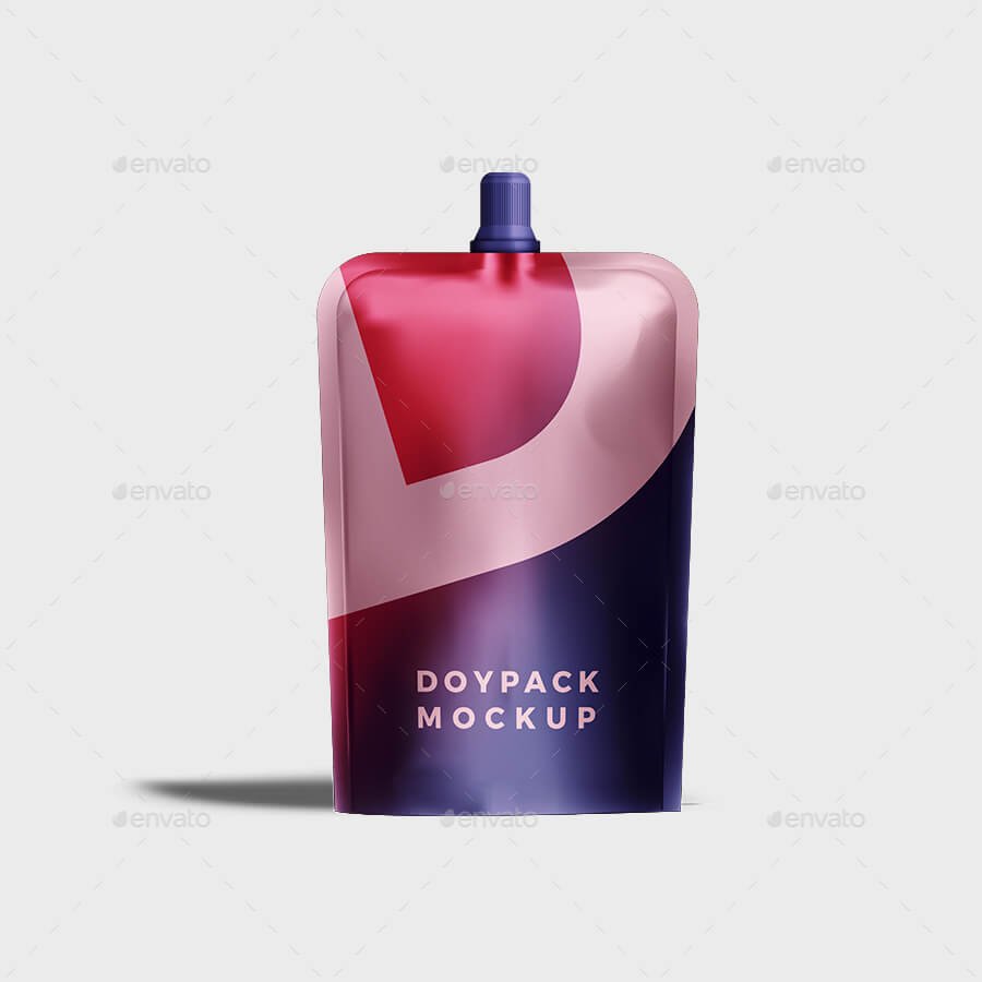 Glossy Doypack Pouch mockup