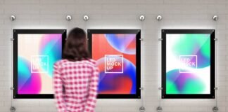 Indoor Led Poster Screens Mock-Ups