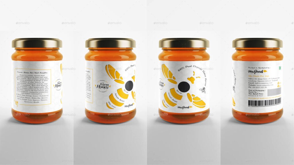 Download 20+ Beautiful Honey Bottle Mockup PSD Templates - Mockup Den