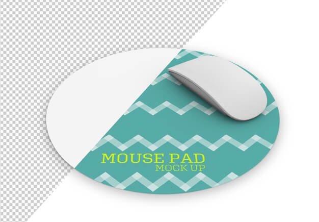 Rounded mousepad mock up Premium Psd