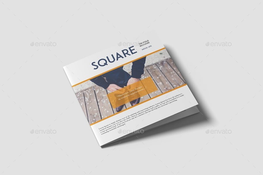 Square Trifold Brochure Mockup (3)