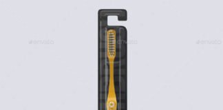 Toothbrush Packing Box Mock-up