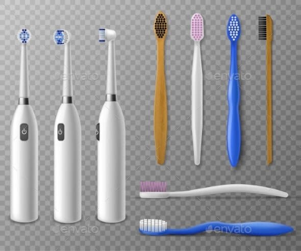 Toothbrushes Mockup