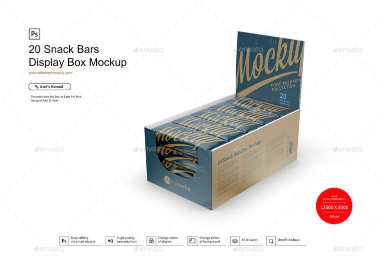 15+ Best Display Box Mockup PSD Design Presentation Template