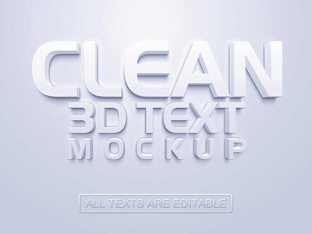 3D Text Mockup