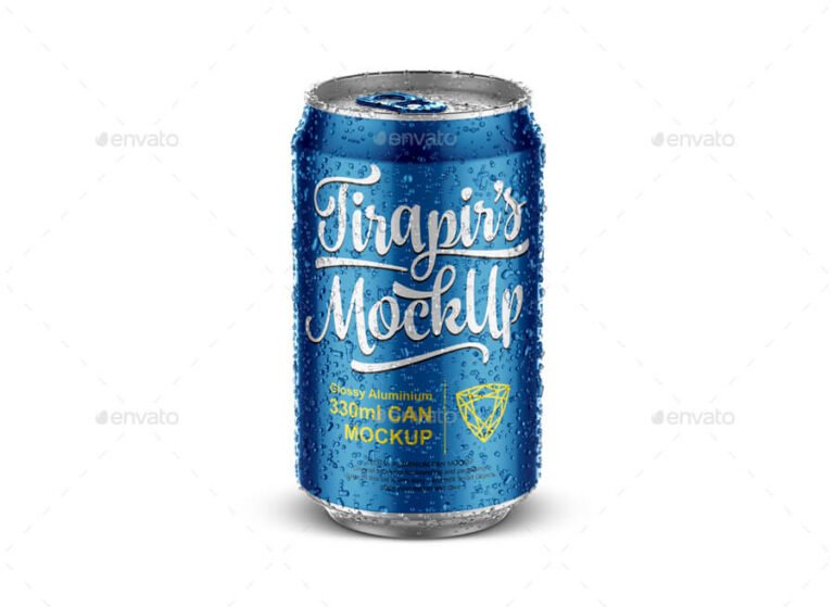 25+ Best FREE Aluminium Can Mockup PSD Templates