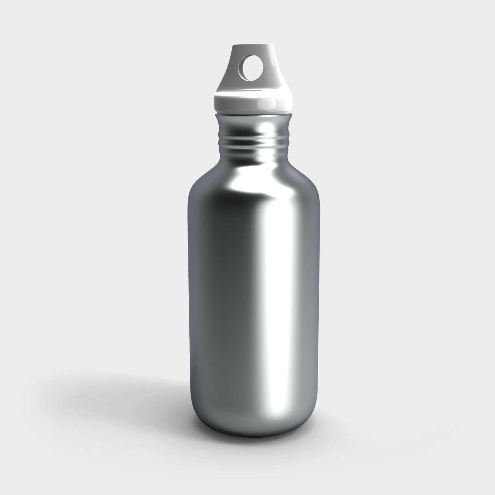 Blank Free Aluminum Bottle Mockup PSD Template