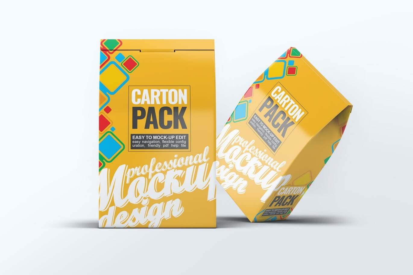 Carton Box Pack Mock-Up