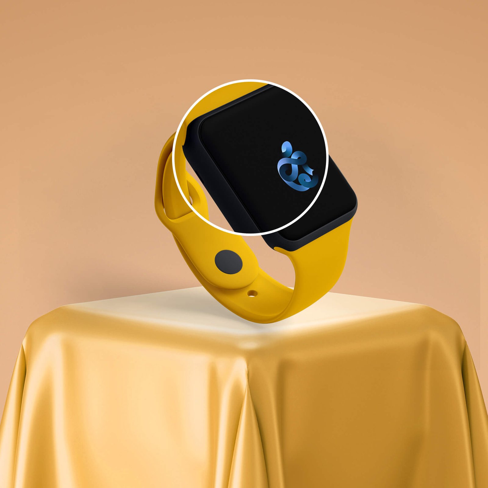 Close UP Of a Free Apple Watch Mockup PSD Template (1)