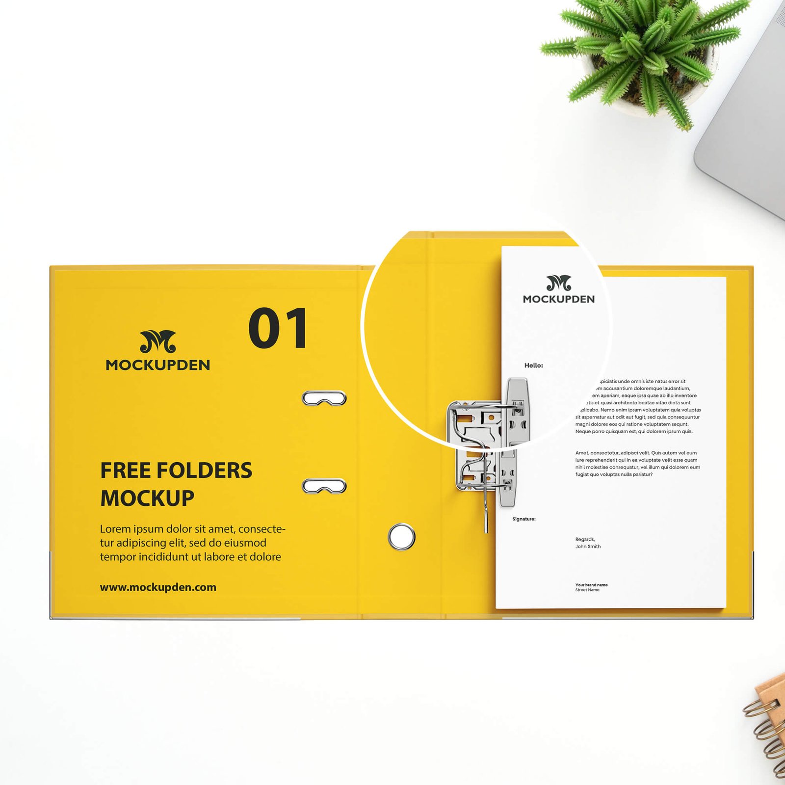 Download Free Folders Mockup Psd Template Mockup Den