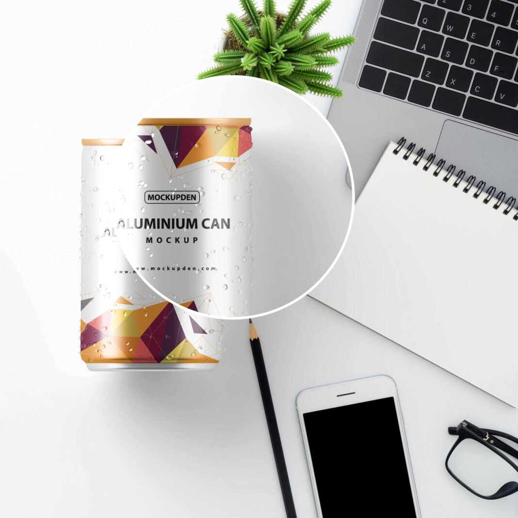 25+ Best FREE Aluminium Can Mockup PSD Templates