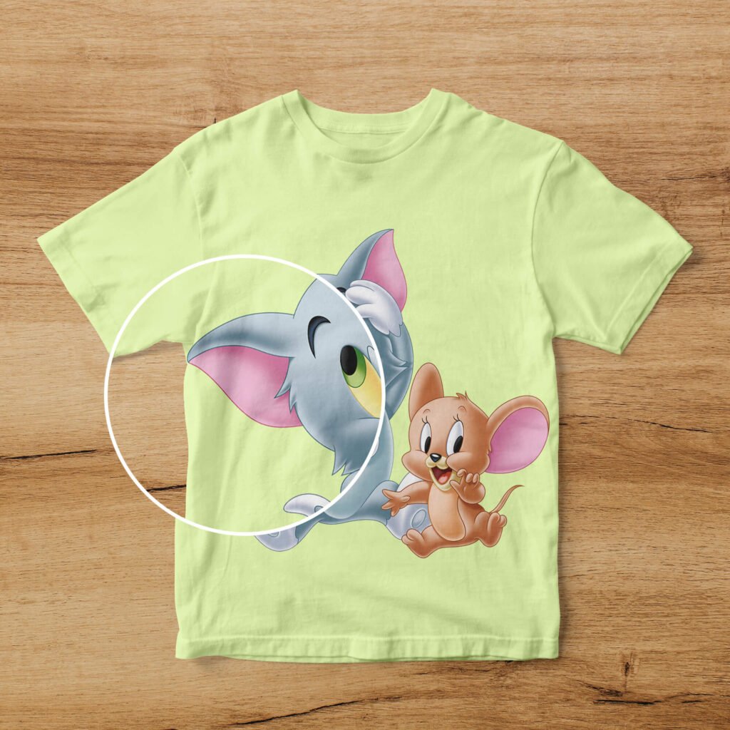 Download Free Cartoon Baby T Shirt Mockup PSD Template - Mockup Den