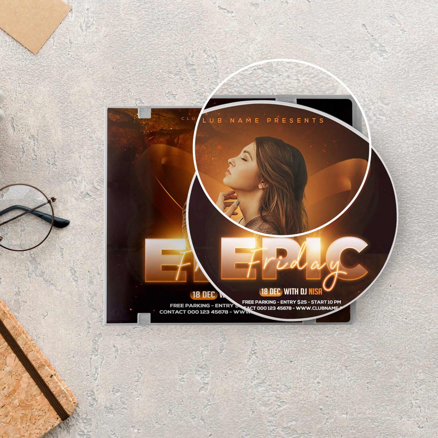 22+ Best Free Digipak CD Mockup PSD Templates - Mockup Den