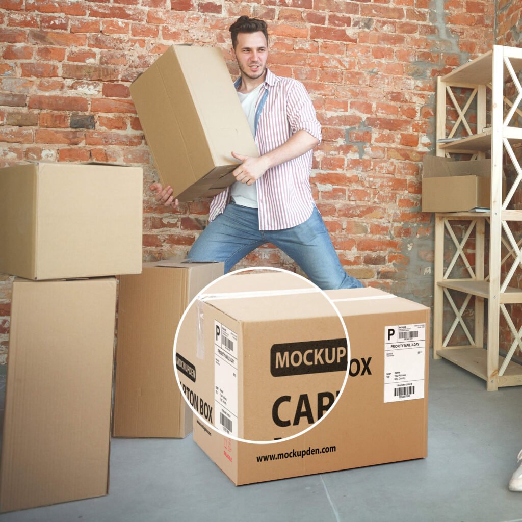 Free Carton Box Mockup PSD Template - Mockup Den