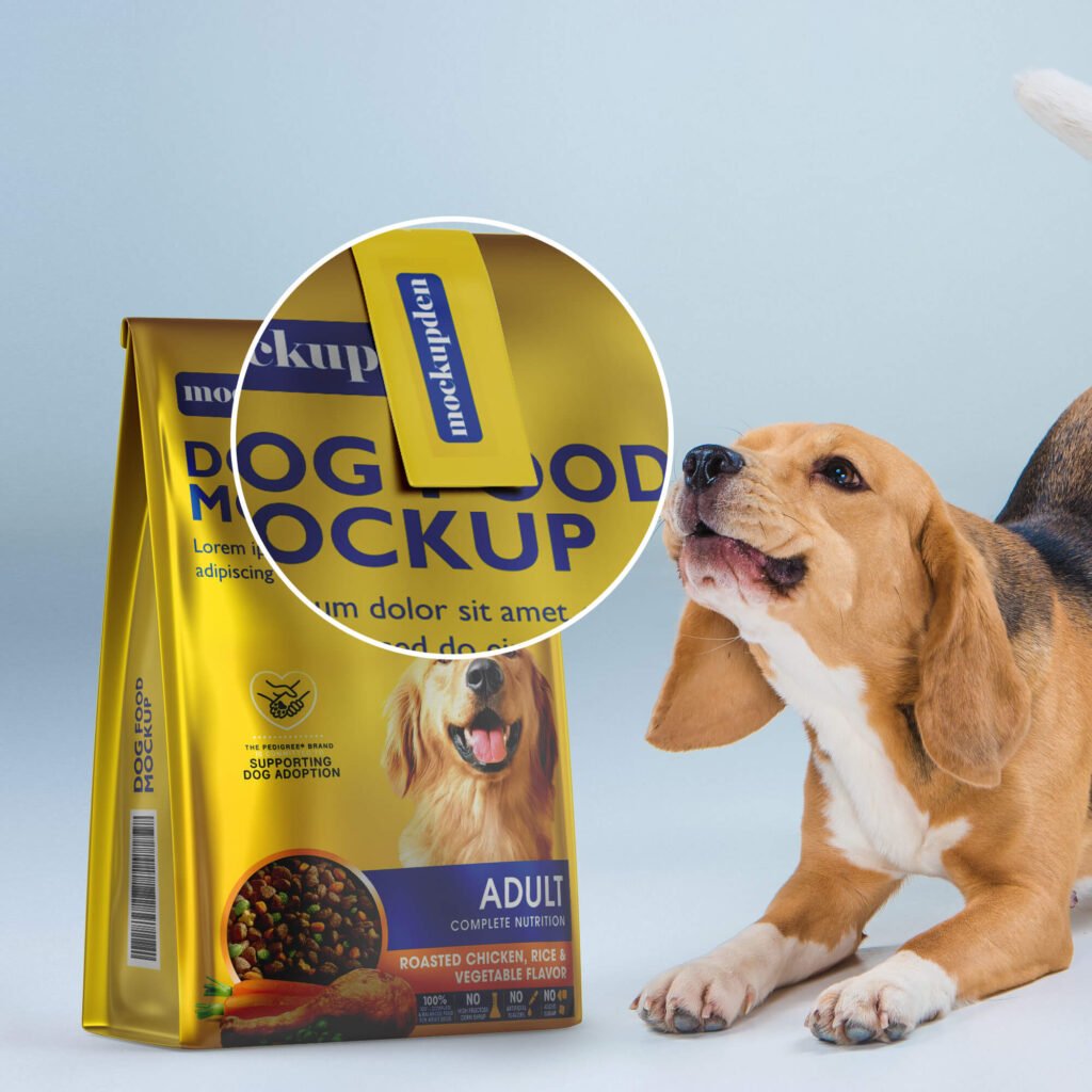 Free Dog Food Mockup PSD Template Mockup Den