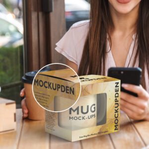 Download Free Mug Box Mockup PSD Template - Mockup Den
