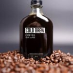 Cold brew coffee bottle mockup Free Psd