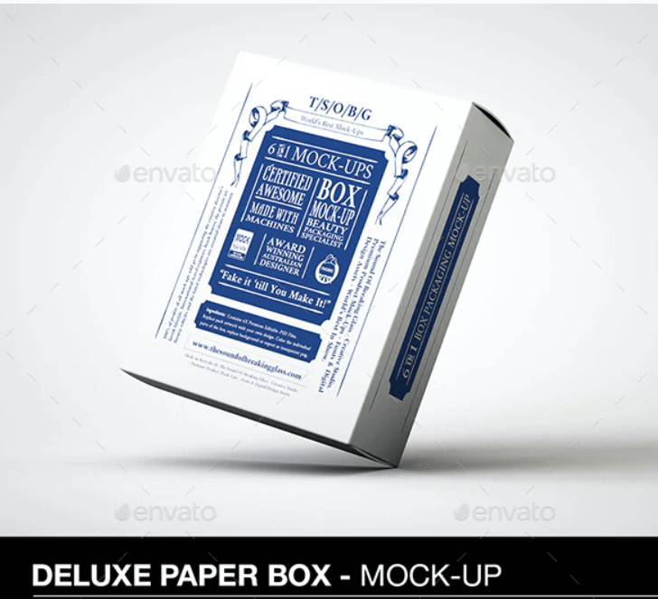 Deluxe Paper Box Mock-Up