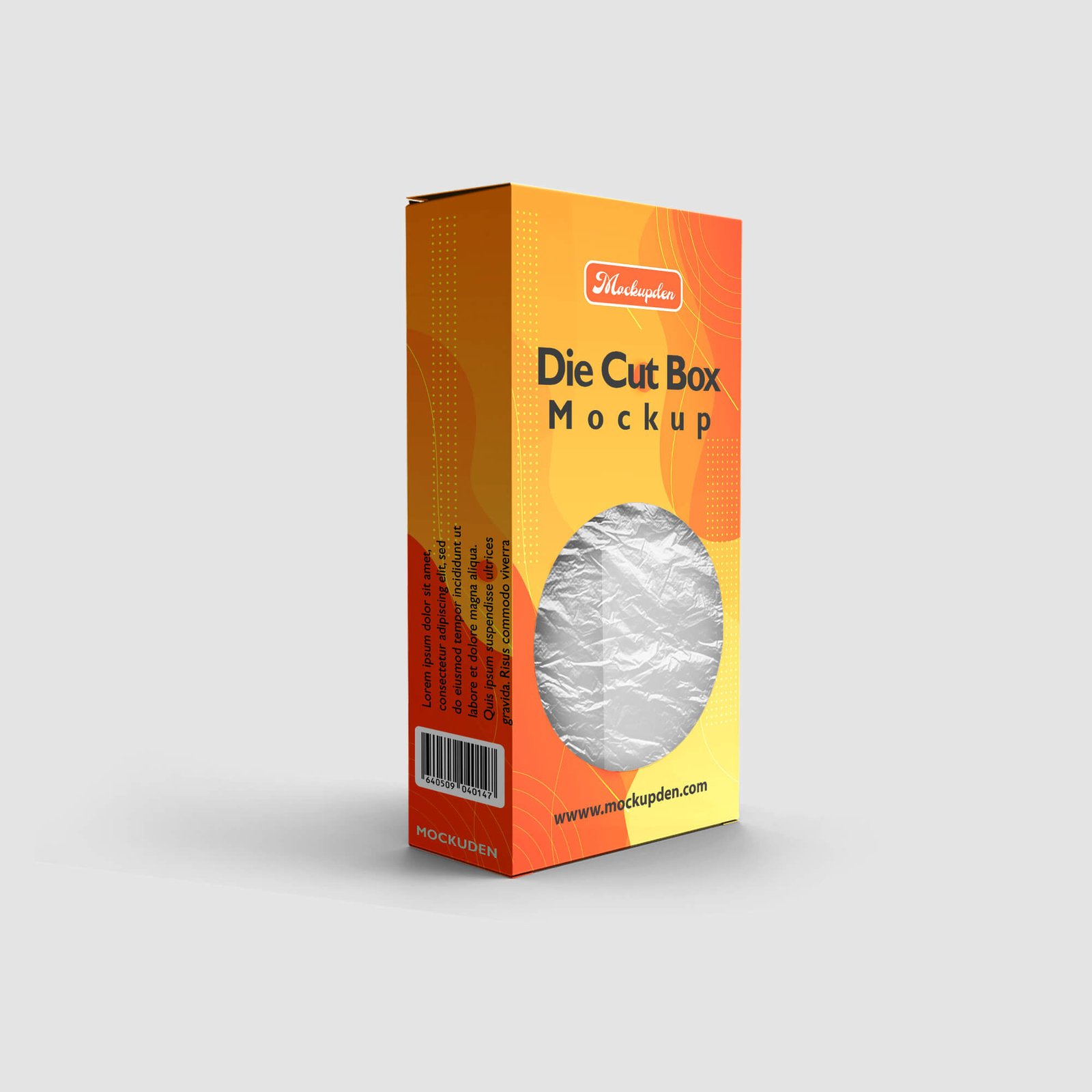 Design Editable Free Die Cut Box Mockup PSD Template