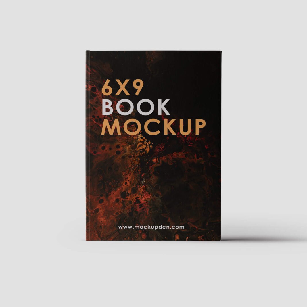 Free 6x9 Book Mockup vol 2 PSD Template - Mockup Den