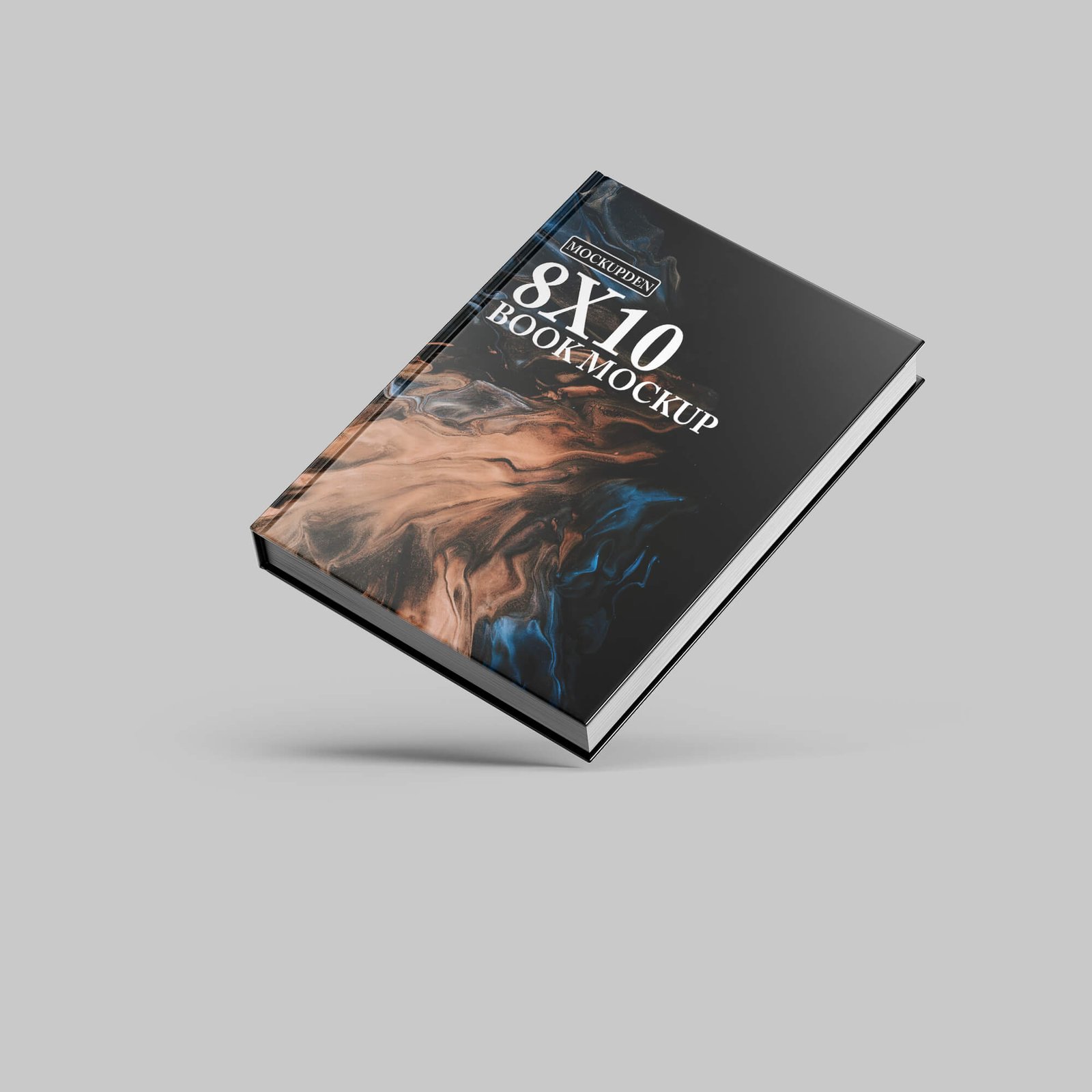 Design Free 8x10 Book Mockup PSD Template